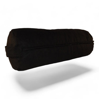 Bolster Yoga Lino Afelpado - Negro