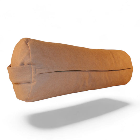 Bolster Yoga Lino Afelpado - Rosa