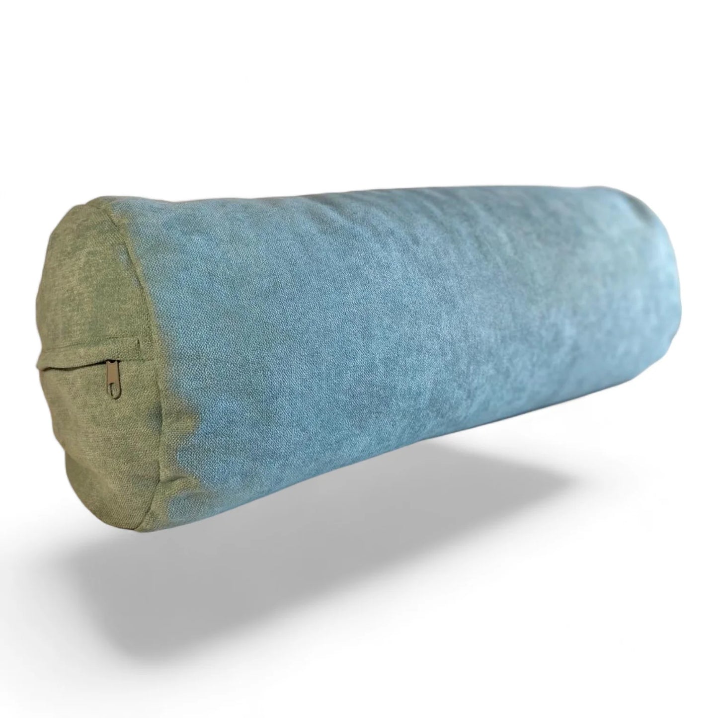 Bolster Yoga Lino Afelpado - Turquesa